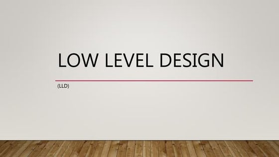 High level design document template | DOCX