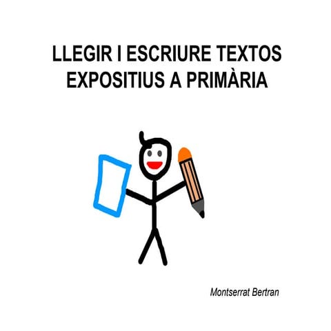Llegir i escriure textos expositius a primària