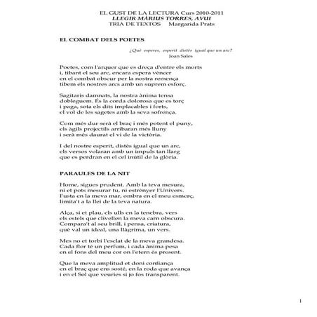 Selecció de poemes de Màrius Torres