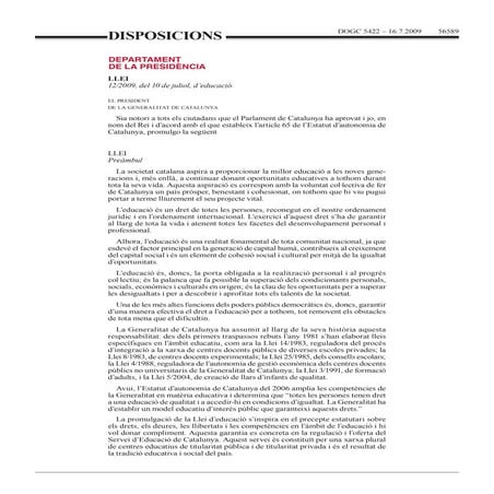 Llei d'Educació de Catalunya