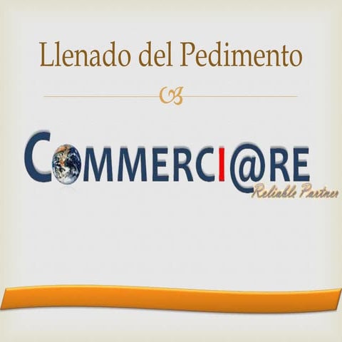 Llenado de pedimento