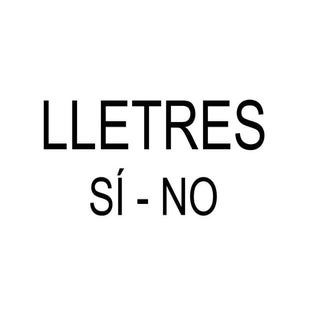 Lletres si no