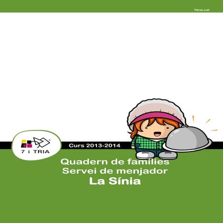 Llibret families Escola La Sínia