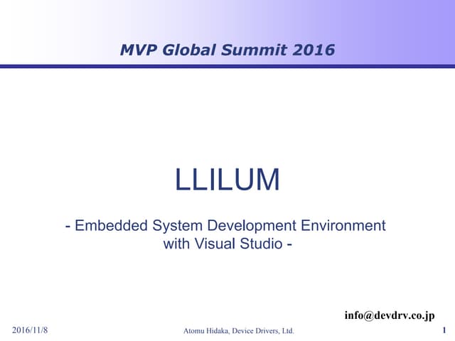 Llilum 161108 at MVP Global Summit 2016