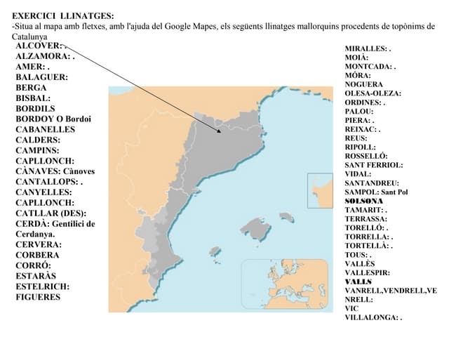 CATALÀ  - Llinatges mapa activitat
