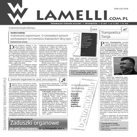 Pismo Lamelli - Llistopad 11