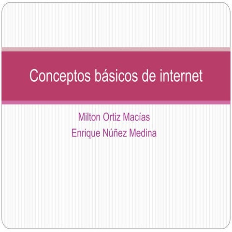conceptos básicos del internet