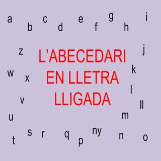 Lletra lligada: abecedari