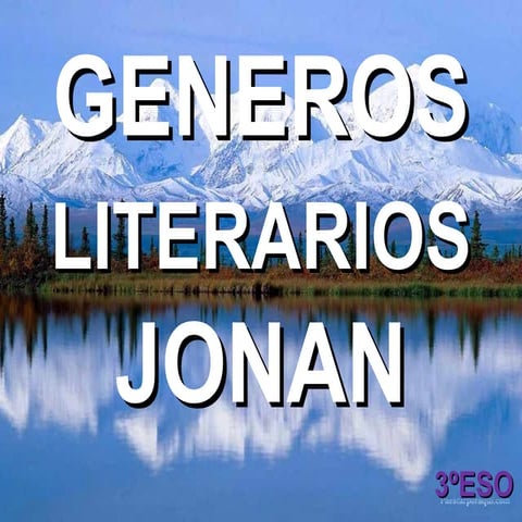 GENEROS LITERARIOS