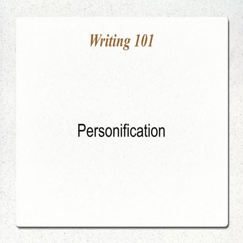 LL Lower Sec - Personification