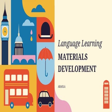 It's all about language learning material development