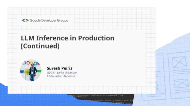Large Language Model Inferencing in Production
