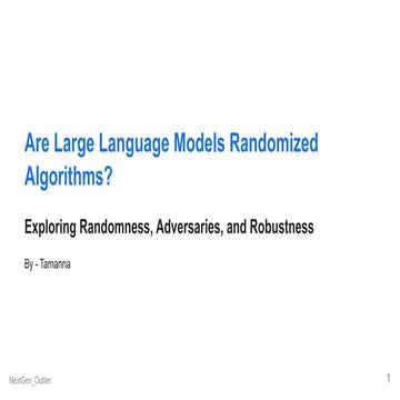 LLMs_Randomize: Are Large Language Models Actually Randomized Algorithms?