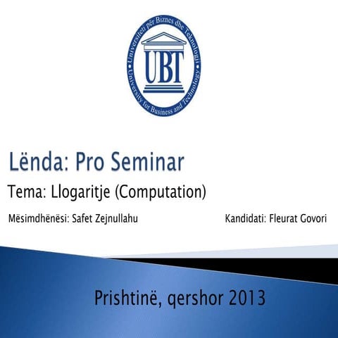 Llogaritje (Computation)