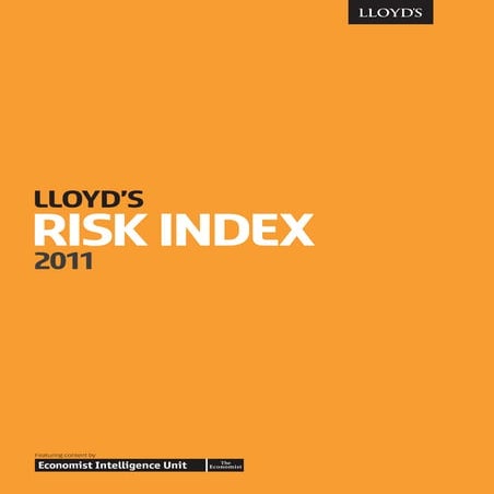 Lloyds Risk Index 2011