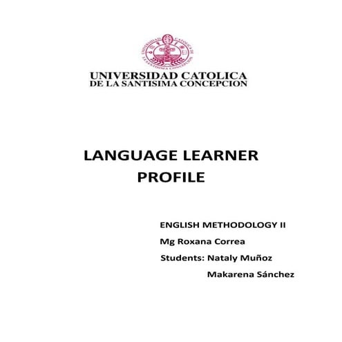 Language Learner Profile