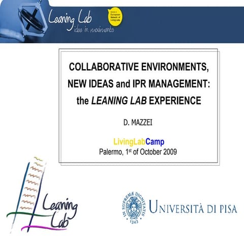 Leaning Lab il Living Lab di Pisa