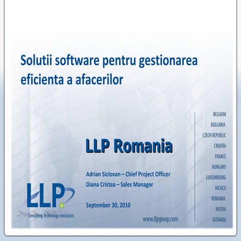Solutii software pentru gestionarea eficienta a afacerilor