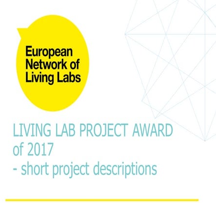 Living Lab Project Award of 2017