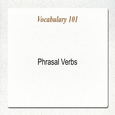 LL Upper Pri A - Phrasal verbs