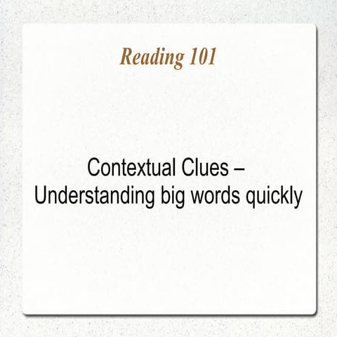 Ll upper pri   using contextual clues