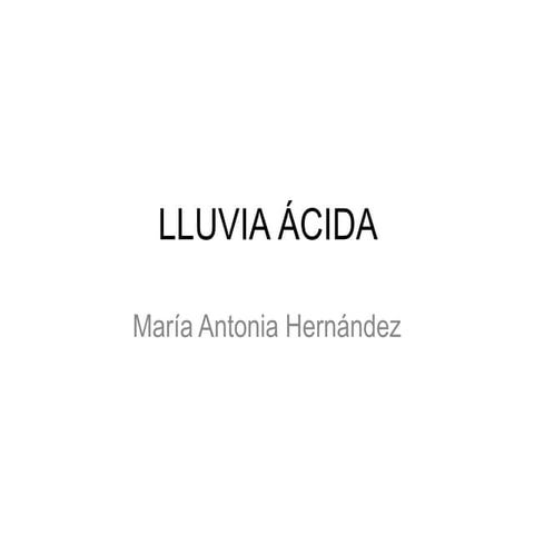 Lluvia Ácida