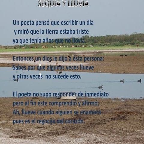 Lluvia y sequía. Poem | PPT