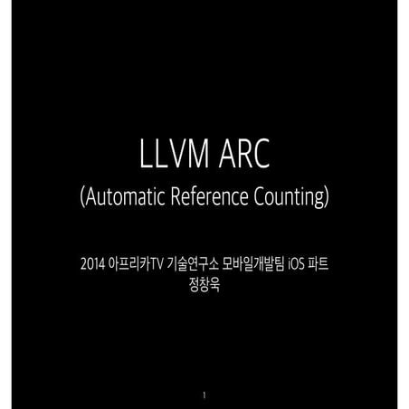LLVM ARC