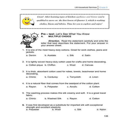 Lm household services-grade_9_3rd and 4th quarter