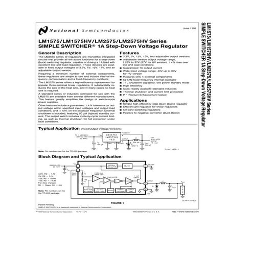 LM2575 Voltage Regulator Datasheet