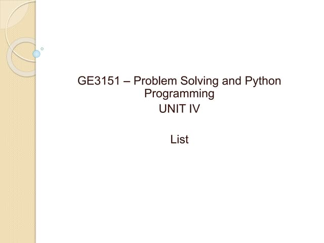 LM 28 - List (Operations, Slice, Methods).pptx