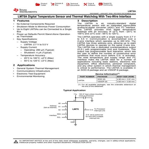 m75a temperatyre sensor used in FPGA  cyclone IVe kit