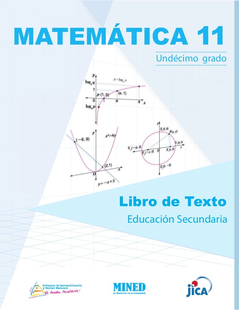 Libro De Texto Matemáticas 11mo Grado 2019 Mined Nicaragua