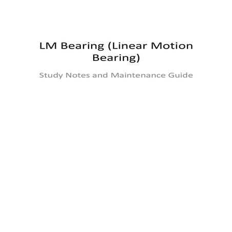 Linear motion guideways | PPTX