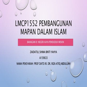 Lmcp1532 pembangunan bandar mapan t6 | PPTX