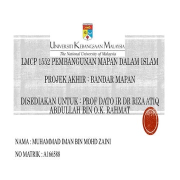Pembangunan bandar mapan 2 | PPTX