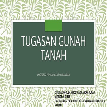 LMCP2502 TUGASAN GUNA TANAH