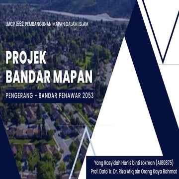 LMCP1552 PEMBANGUNAN MAPAN DALAM ISLAM - PROJEK AKHIR (A182953) | PDF