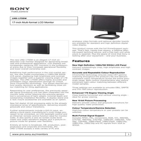 Sony LMD 1750W