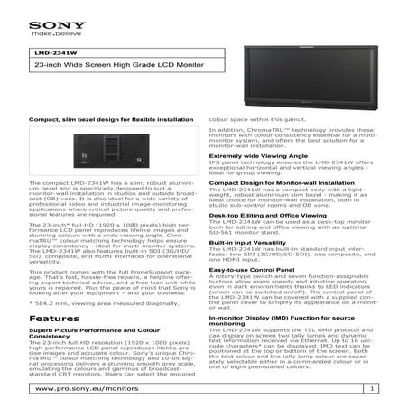 Sony LMD-2341W