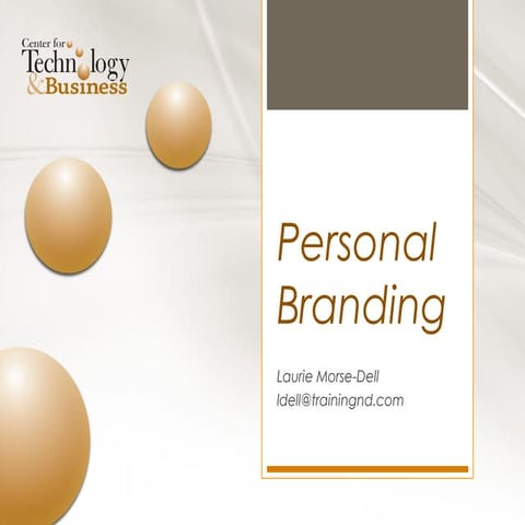Creating Your Personal Brand
