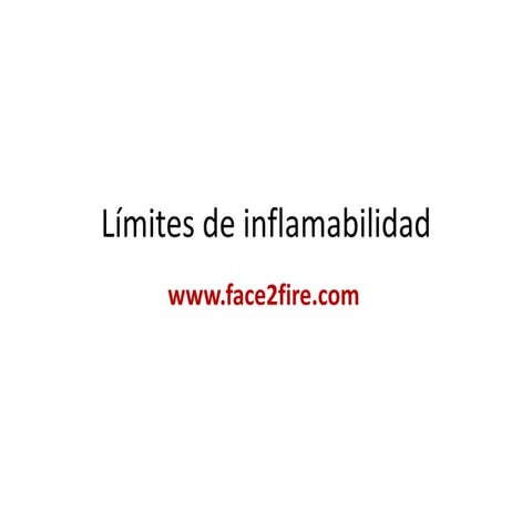Límites de inflamabilidad