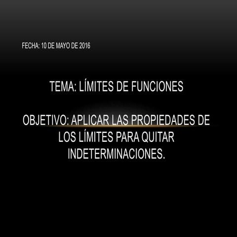 Límites indeterminados