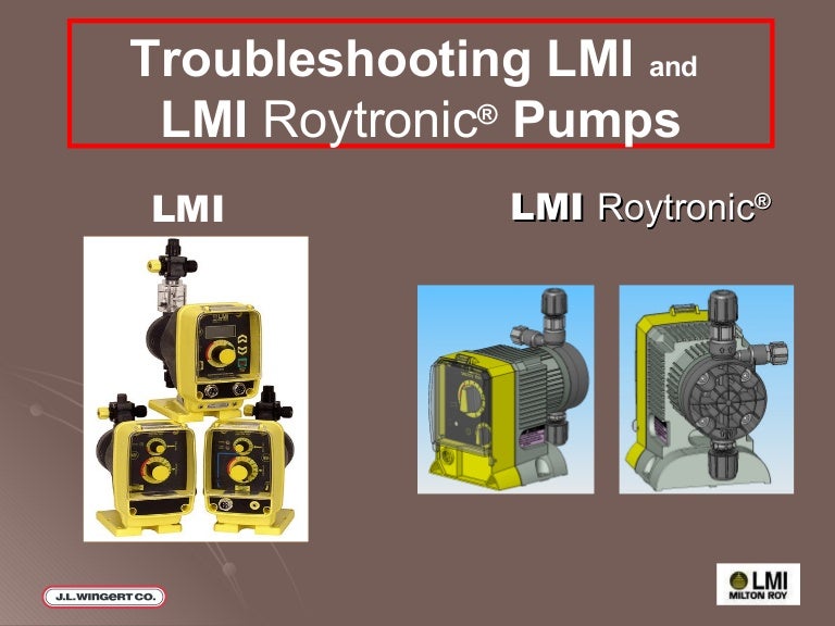 How to Fix LMI and Roytronic Metering Pumps