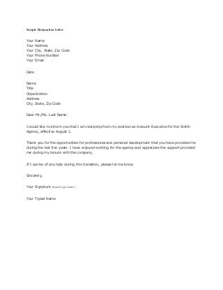 Resignation | LinkedIn