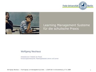 Learning Management Systeme für die schulische Praxis
