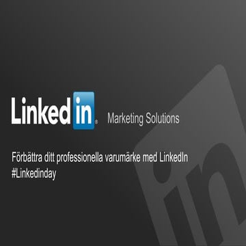 LinkedIn Day Stockholm