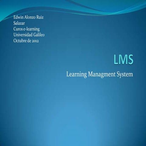 Tutorial sobre lms | PDF
