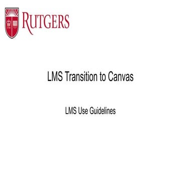 Lms guide for teachers of all subject areas