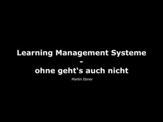 Learning Management Systeme